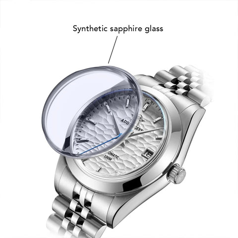 Silver Automatic Mechanical Watch