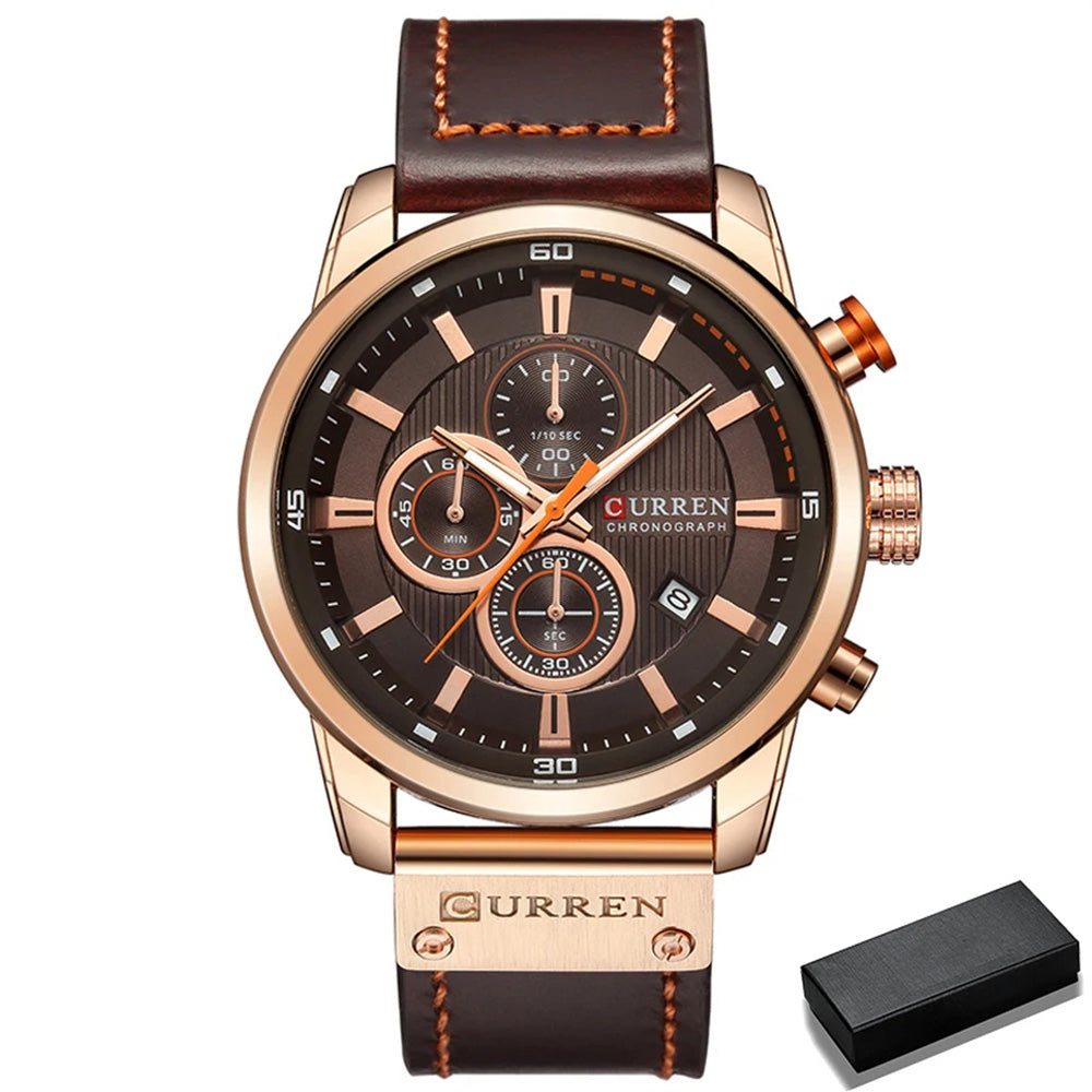 Chronograph Quartz Sport Wrist Watch